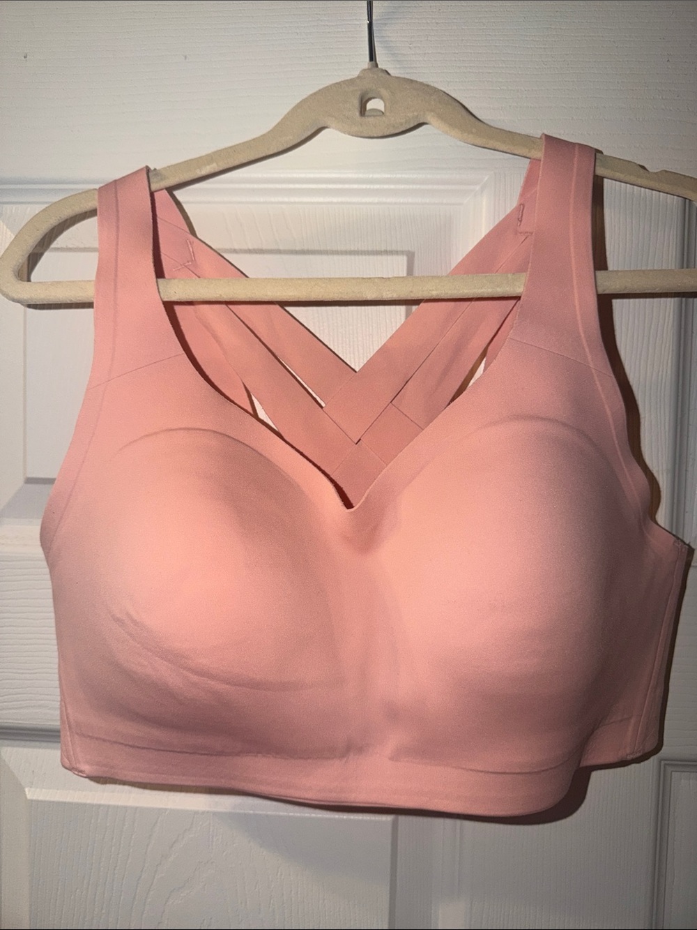 lululemon athletica Pink Crisscross Back Sports Bra